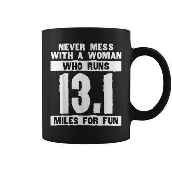 Funny Woman Runner Pride 131 Miles Half Marathon For Fun Coffee Mug | Mazezy