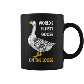 Funny Worlds Silliest Goose On The Loose Coffee Mug | Mazezy