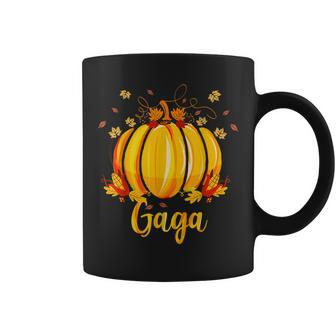 Gaga Pumpkin Halloween Thanksgiving Grandma Fall Leaves For Grandma Coffee Mug | Mazezy CA