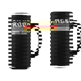 Gallagher Surname Funny Retro Vintage 90S Birthday Reunion Coffee Mug | Mazezy