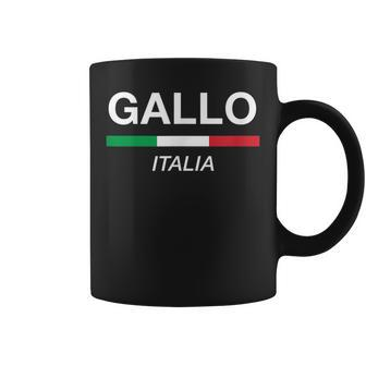 Gallo Italian Name Italy Flag Italia Family Surname Coffee Mug | Mazezy