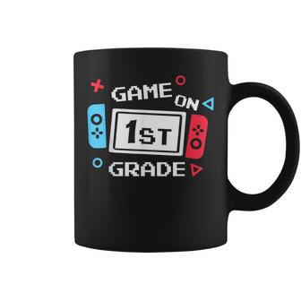 Game On 1St Grade Back To School 1St Grade Level Unlocked Coffee Mug | Mazezy