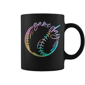 Game Day Baseball Cute Softball Tie Dye Life Mom For Coffee Mug