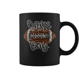 Game Day Football Bling Bling Football Lover Fall Autumn Coffee Mug | Mazezy