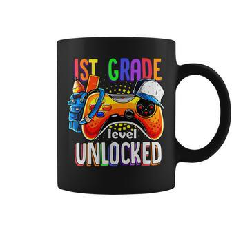 Gamer Back To School Gamepad 1St First Grade Level Unlocked Coffee Mug - Monsterry AU