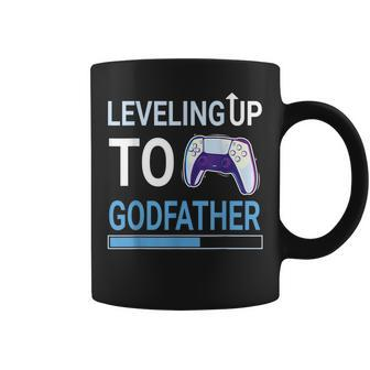 Gamer Leveling Up To Godfather Loading Grandpa Father Daddy Coffee Mug | Mazezy