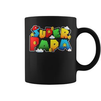 Gamer Super Papa Funny Father Day Gifts Gamer Gift For Papa Coffee Mug - Seseable