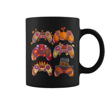 Gamer Thanksgiving Boys Gaming Controllers Turkey Pumpkin Coffee Mug - Thegiftio UK