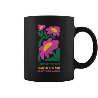 Gardening Lover Hands In The Dirt Heart With Nature Coffee Mug - Monsterry
