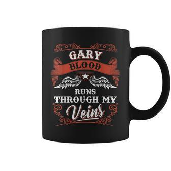 Gary Blood Runs Through My Veins Family Christmas Coffee Mug - Seseable