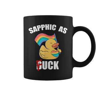 Gay Af Sapphic As Fuck Women Men Lgbt Pride Equality Lesbian Coffee Mug | Mazezy