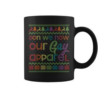 Gay Christmas Lgbt Don We Now Our Gay Apparel Rainbow Coffee Mug - Thegiftio UK
