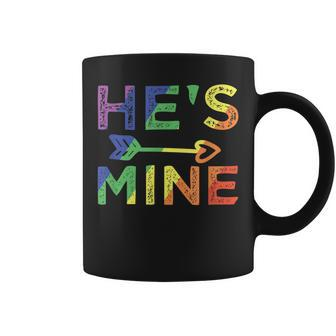 Gay Couple Matching Hes Mine Lgbt Pride Coffee Mug | Mazezy