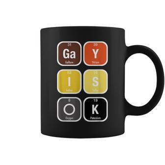 Gay Is Ok Mlm Pride Subtle Lgbtq Bear Flag Chemistry Gift Coffee Mug | Mazezy