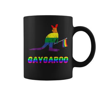 Gay Kangaroo Pride Lgbt Rainbow Marsupial Australia Gender Coffee Mug | Mazezy