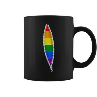 Gay Lgbtq Pride Month Flag Hidden Zipper Men Women Boy Girl Coffee Mug | Mazezy