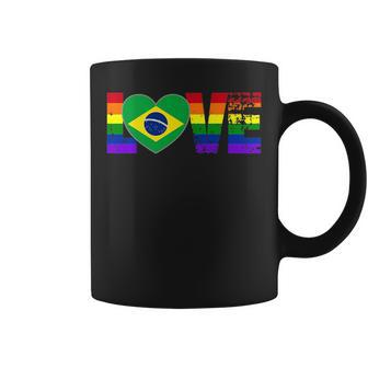 Gay Pride Brazilian Brazil Flag Coffee Mug | Mazezy AU