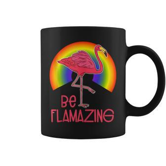 Gay Pride Flamingo Flamazing Rainbow Lgbt Parade Gift Coffee Mug | Mazezy