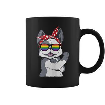 Gay Pride French Bulldog Gay Flag Lgbt Pride Csd Coffee Mug | Mazezy