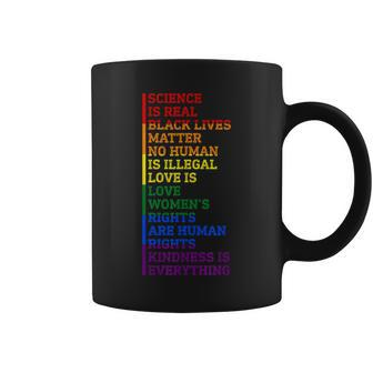 Gay Pride Science Is Real Black Lives Matter Rights Coffee Mug | Mazezy