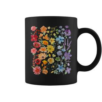 Gay Pride Wildflowers Subtle Gay Pride Month Lgbtq Coffee Mug | Mazezy
