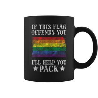 Gay Rainbow If This Flag Offend You Pride Lgbt Men Women Kid Coffee Mug | Mazezy