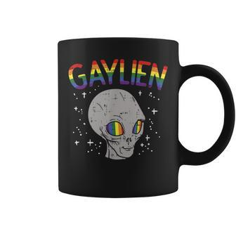 Gaylien Quote Space Pride Sexual Orientation Asexual Alien Coffee Mug | Mazezy