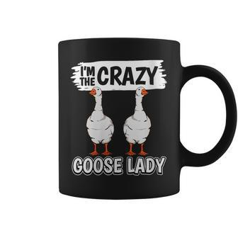 Geese Quote Bird Im The Crazy Goose Lady Goose Coffee Mug | Mazezy