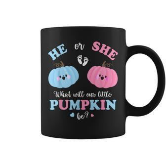 Gender Reveal Party Cute Pumpkin Baby Shower Mom And Dad Coffee Mug - Seseable