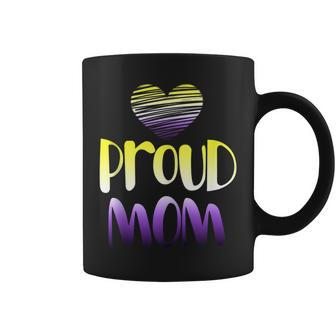 Genderfluid Agender Lgbtq Pride Queer Proud Mom Non Binary Coffee Mug | Mazezy