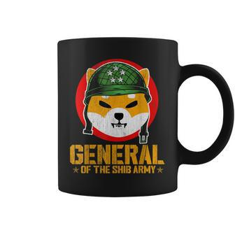 General Shiba Army Shiba Inu Coin Token Cryptocurrency Men Coffee Mug | Mazezy