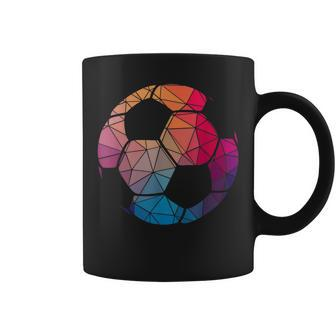 Geometric Cool Soccer Shape Coffee Mug | Mazezy