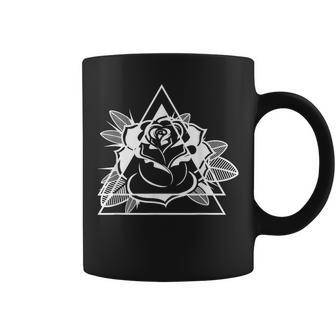 Geometric Rose Gardener Gardening Rose Coffee Mug | Mazezy AU