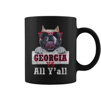Georgia Vs All Yall | Funny Vintage Bulldog Coffee Mug | Mazezy