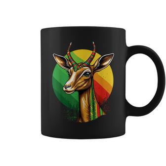 Gerenuk Forest Zookeeper Safari Animal African Flag Coffee Mug | Mazezy