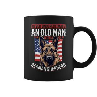 German Shepherd Dog Breed Never Underestimate An Old Man Coffee Mug - Monsterry UK
