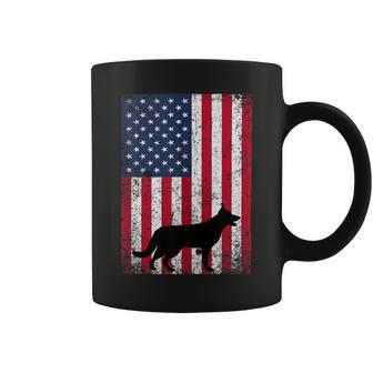 German Shepherd Flag 4Th Of July Dog Patriotic 1 Coffee Mug - Monsterry