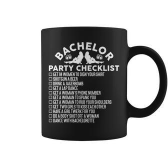 Getting Married Groom Bachelor Party Checklist Coffee Mug