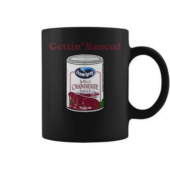 Getting' Sauced Cranberry Sauce Thanksgiving Costume Coffee Mug - Seseable