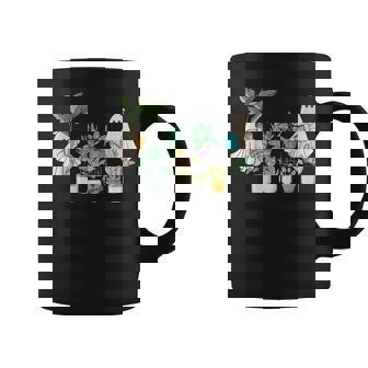 Ghost Plant Lady Halloween Ghostly Gardening Plant Lover Coffee Mug - Seseable