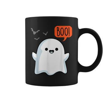 Ghost Saying Boo Spooky Halloween Cute Toddler Boys Girls Coffee Mug - Monsterry CA