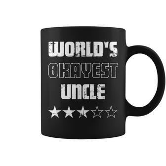 Gifts For Uncles - Worlds Okayest Uncle Coffee Mug | Mazezy