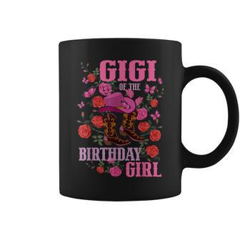Gigi Of The Birthday Girl Cowgirl Boots Pink Matching Family Coffee Mug | Mazezy