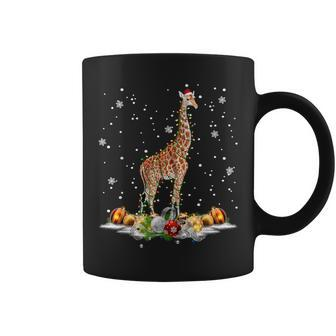 Giraffe Tree Christmas Sweater Xmas Animal Gifts For Giraffe Lovers Funny Gifts Coffee Mug | Mazezy