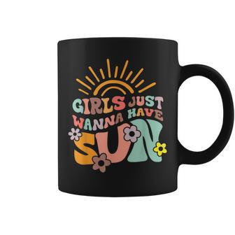 Girl Just Wanna Have Sun A Funny Summer Vacation Beach Coffee Mug - Seseable