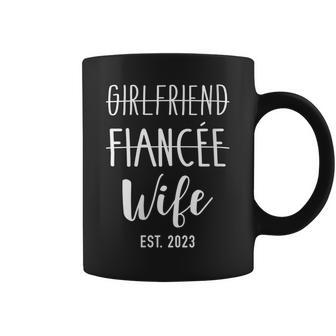 Girlfriend Fiancée Wife 2023 For Wedding And Honeymoon Coffee Mug - Seseable