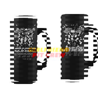 Girlfriend Pit Crew Race Car Birthday Party Matching Family Coffee Mug | Mazezy