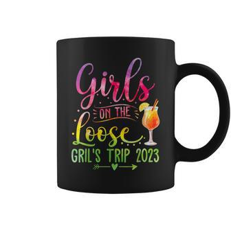 Girls On The Loose Tie Dye Girls Weekend Trip 2023 Coffee Mug | Mazezy