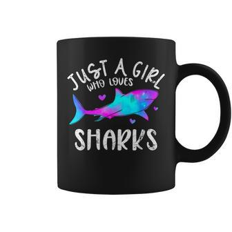 Girls Shark Lover Shark Girls Shark Coffee Mug - Seseable