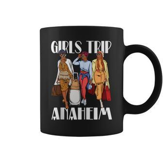 Girls Trip Anaheim 2023 Vacation Weekend Black Women Coffee Mug | Mazezy